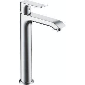 hansgrohe Metris Modern Timeless Easy Clean 1-Handle 1 10-inch Tall Bathroom Sink Faucet in Chrome, 31183001, Medium