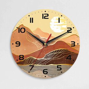 Wall Clock, 10 Inch Silent Non-Ticking Home Kitchen Decor, Battery Operated for Bathroom Bedroom Living Room Office(Cute Sloth)