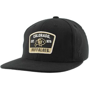ZHATS Standard NCAA Officially Licensed Fitted Hat M15Z Switchback Black, Large