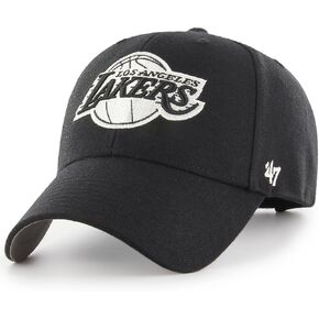 '47 Los Angeles Lakers Black White MVP Adjustable Hat