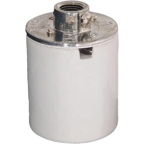 B&P Lamp® Keyless Porcelain ON/OFF socket with Ground Screw, 1/8IP Cap