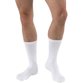 JOBST SensiFoot Diabetic Compression Socks 8-15 mmHg Crew Closed Toe White Small