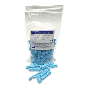 One Step Sterile 23g Lancets, 400 x Lancets for Diabetes Testing, Twist Top Sterile 28 Gauge Diabetic Blood Lancet, Single Use Glucose, Sugar, Keto Pen Style Lancets, Fits Most Lancing Devices
