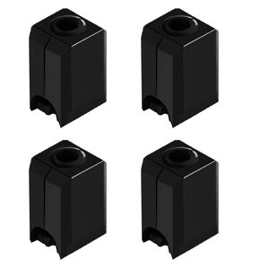 Silicone Socks for Bambu Lab X1: High-Temperature Resistant 3D Printer Cover, Compatible with Bambu Lab X1, X1C, P1P 3D Printer Hotend, by Makerzone (Pack of 6, Black)