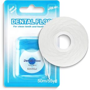 Woven Dental Floss Deep Clean Oral Care Floss Durable Shred Resistant Slides Smoothly Travel Flosser Mint Friendly String Floss for Women Men Teeth Cleaning