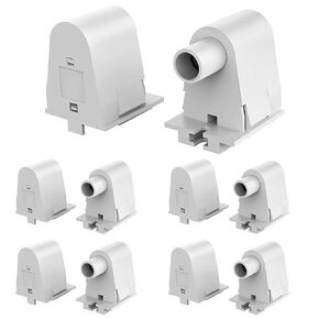 (12-Pairs) JESLED Single Pin FA8 Tombstone - Non-Shunted T8/T10/T12 LED Socket Lampholder Base Holder for 8FT Fluorescent Tube Light, Retrofiting Bulbs Fixtures, Flameresistant Plunger, UL Listed