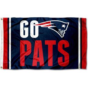 WinCraft New England Patriots Go Pats Flag