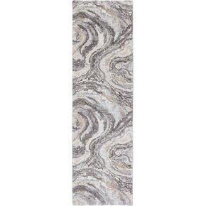 Jaipur Living Vibe Gatlin Abstract Gray/Cream Runner Rug (3'X10')