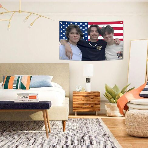 Generic Triplets USA 3X5Ft Funny Tapestry Sturniolo flags with four grommets for college dorm Bedroom, Living room, Man Cave Frat Decoration in Saudi Arabia
