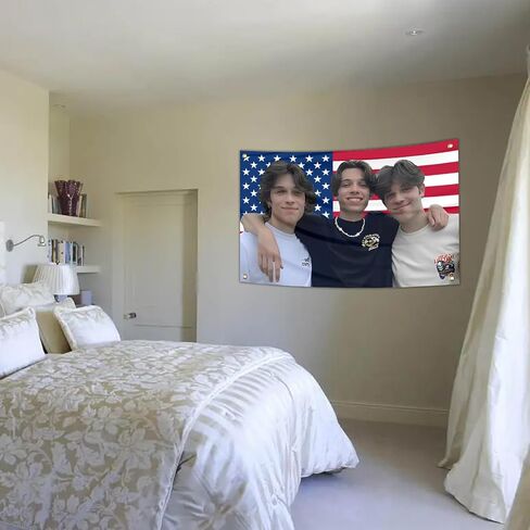 Generic Triplets USA 3X5Ft Funny Tapestry Sturniolo flags with four grommets for college dorm Bedroom, Living room, Man Cave Frat Decoration in Saudi Arabia