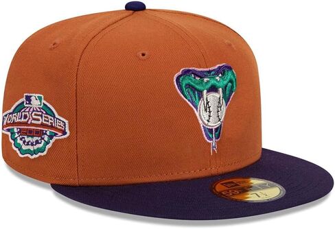 قبعة أريزونا دايموندباكس 59FIFTY Cooperstown 2001 من سلسلة العالم الجديدة أريزونا دايموندباكس 2001، قبعة جاهزة in Saudi Arabia