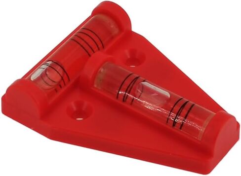 4 منصات مستوى صغير ذات وظيفة مغناطيسية على شكل حرف T يمكن استخدامها مع مستوى صغير وخرزة فقاعية أفقية (أسود (أحمر)) in Kuwait