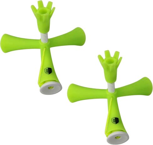 2Pcs Green Portable Golf Tee Adjustable ABS Anti-Flying Tripod Multifunctional Pin-up Reduce Side Spin for Training Court Clubs Practice and Driving Range Mats Golf Tees, On-Course Accessories in Saudi Arabia