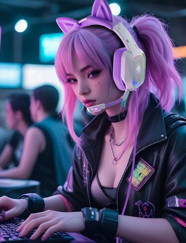 ZIUMIER Pink Gaming Headset with Detachable Cat Ears, Compatible with PS4 PS5 Xbox One PC Laptop, Over-Ear Headphones with LED Light, Noise Canceling Mic, Stereo Surround Sound in Saudi Arabia