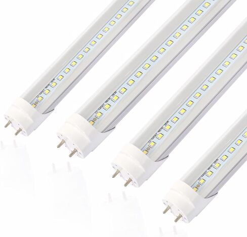 2FT LED Tube Light, T8 T10 Type B LED Light Bulb, 12W 5000K,1560LM High Bright, Replacement 24 Inch F20T12 Fluorescent,Double Ended Power, Clear Cover,4 Pack in Saudi Arabia