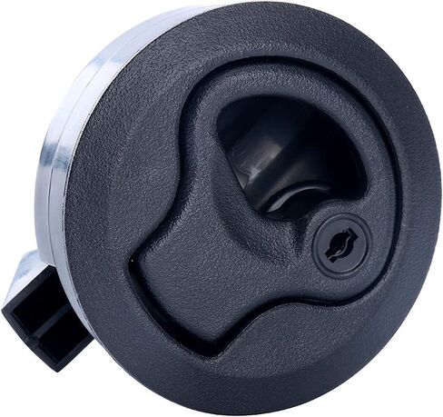 Amarine Made 2" Flush Pull Slam Latch for Boat Deck Hatch 1/4" Door Locking Style-Black (4-Pack) in Saudi Arabia