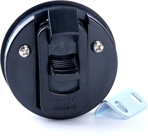 Amarine Made 2" Flush Pull Slam Latch for Boat Deck Hatch 1/4" Door Locking Style-Black (4-Pack) in Saudi Arabia