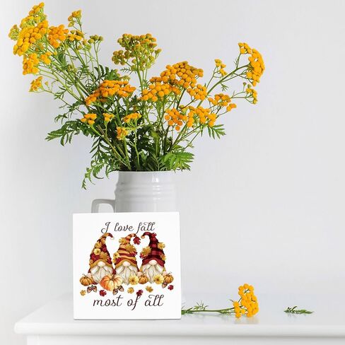Fall Decor, Fall Decorations For Home Office, Autumn Sign, Fall Decorations, Fall Thanksgiving decorations, But I Think I Love Fall Most Of All Sign, Fall Desk Shelf Decor 5 X 5 Inch in Saudi Arabia