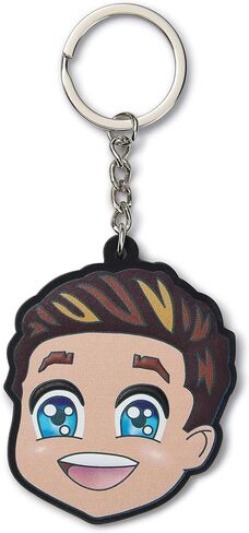 Mercedes AMG Petronas F1 George Russell Caricature Keyring - Blue in Saudi Arabia