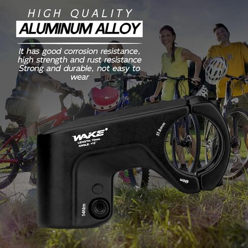 Mountain Bike Handlebar Short Stem 10 Degree 31.8 70mm MTB Stem Riser Universal short handle bar stem for Most Bicycle Road Bike MTB BMX Cycling Fixed Gear in Saudi Arabia