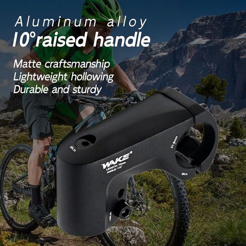 Mountain Bike Handlebar Short Stem 10 Degree 31.8 70mm MTB Stem Riser Universal short handle bar stem for Most Bicycle Road Bike MTB BMX Cycling Fixed Gear in Saudi Arabia