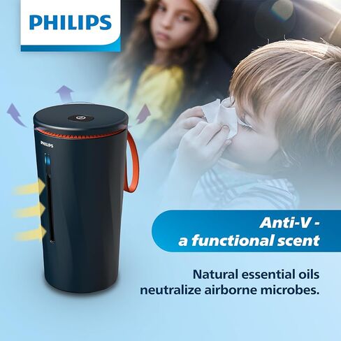 خرطوشة الناشر OlfaPure 7300 من Philips - مضادة للV - منعشة وخفيفة مع لمحات من الأوكالبتوس والغار والكافور - مصممة للعمل مع موزع الروائح Philips OlfaPure 7300 | AC109BLKX1 in Kuwait