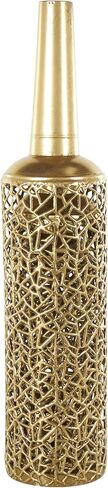 The Novogratz Metal Decorative Vase Abstract Patterned Centerpiece Vases with Open Frame Design, Set of 3 Vases for Home Decoration 30, 25, 21" H, Gold in Kuwait