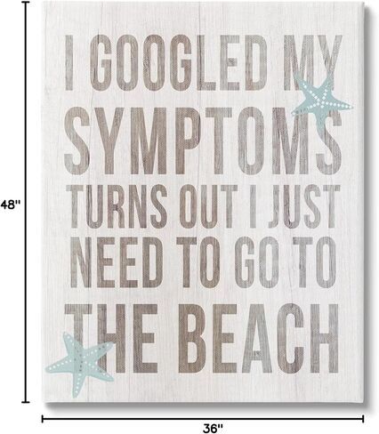 Stupell Industries Need to Go Beach Phrase Canvas Wall Art, Design by Lil' Rue in Saudi Arabia