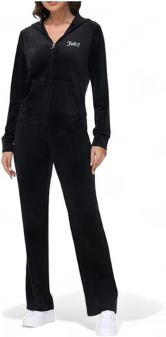 Juicy Couture Women's Bling Velour Track Pants in Saudi Arabia
