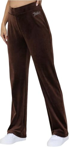 Juicy Couture Women's Bling Velour Track Pants in Saudi Arabia