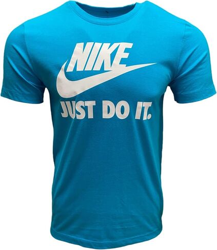 قميص Nike Sportswear Graphic بأكمام قصيرة للرجال (Blue Gaze/JDI Futura، X-Large) in Saudi Arabia