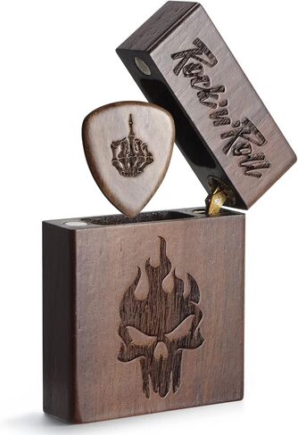 حامل اختيار الجيتار من THYGIFTREE للاعبي الجيتار، يناسب 5-18 قطعة جيتار، هدايا إكسسوارات جيتار فريدة من نوعها للموسيقيين، ومحبي الموسيقى، والروك أند رول in Kuwait