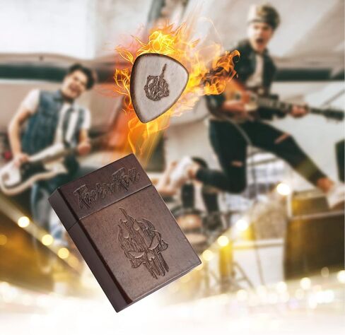 حامل اختيار الجيتار من THYGIFTREE للاعبي الجيتار، يناسب 5-18 قطعة جيتار، هدايا إكسسوارات جيتار فريدة من نوعها للموسيقيين، ومحبي الموسيقى، والروك أند رول in Kuwait