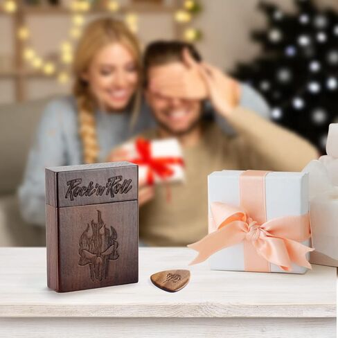 حامل اختيار الجيتار من THYGIFTREE للاعبي الجيتار، يناسب 5-18 قطعة جيتار، هدايا إكسسوارات جيتار فريدة من نوعها للموسيقيين، ومحبي الموسيقى، والروك أند رول in Kuwait