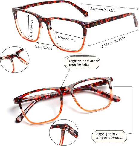 4 عبوات من نظارات القراءة متعددة البؤر التقدمية للنساء، بمفصلات زنبركية مضادة للضوء الأزرق، قارئات الموضة in Kuwait