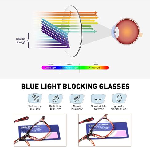4 عبوات من نظارات القراءة متعددة البؤر التقدمية للنساء، بمفصلات زنبركية مضادة للضوء الأزرق، قارئات الموضة in Kuwait