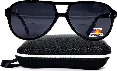 Polarized Bifocal Reading Glasses Blue Light Blocking Readers for Men Women Lightweight Aviator Retro in Kuwait