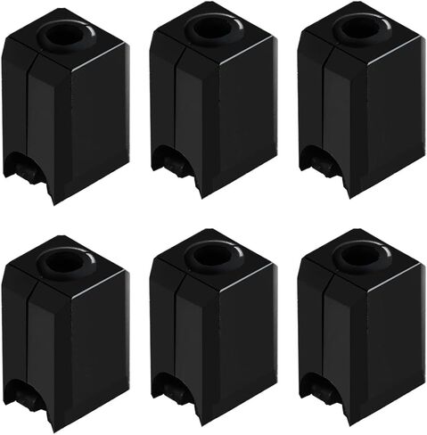 Silicone Socks for Bambu Lab X1: High-Temperature Resistant 3D Printer Cover, Compatible with Bambu Lab X1, X1C, P1P 3D Printer Hotend, by Makerzone (Pack of 6, Black) in Saudi Arabia