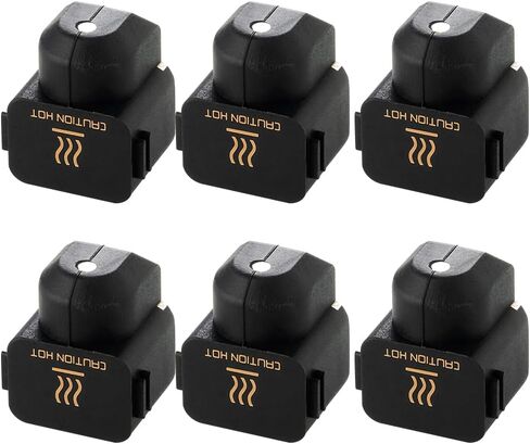 Silicone Socks for Bambu Lab X1: High-Temperature Resistant 3D Printer Cover, Compatible with Bambu Lab X1, X1C, P1P 3D Printer Hotend, by Makerzone (Pack of 6, Black) in Saudi Arabia
