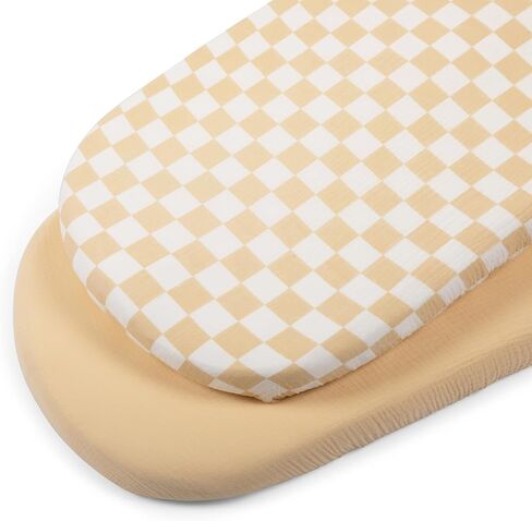 ملاءات سرير من الموسلين من شركة Bolton Baby | 100% قطن فائق النعومة وجيد التهوية | مناسب عالمي لمراتب سرير الأطفال المختلفة: 33X17X4 | عبوتان (حكيم) in Kuwait