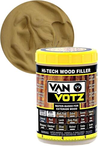 Hi-Tech Wood Filler for Exterior Wood in 18 Colors (Cedar), Half-Pint/500g in Saudi Arabia
