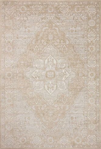 مجموعة Loloi II Odette Collection ODT-05 بيج/فضي 2'-7" x 12'-0" سجادة عداء in Kuwait