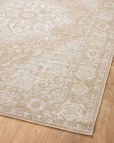 مجموعة Loloi II Odette Collection ODT-05 بيج/فضي 2'-7" x 12'-0" سجادة عداء in Kuwait