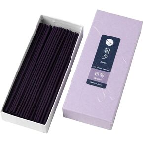 Asayu Japanese Low Smoke Incense Sticks Wagiku Japanese Chrysanthemum Scent (40gr), Made in Japan Quality (Wagiku Japanese Chrysanthemum 40gr)
