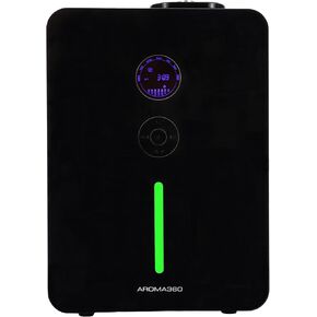 Aroma360 VanGogh360 Scent Diffuser HVAC System or Stand Alone Fragrance Oil Diffuser Heatless, Waterless, Smart Timer, No Residue, Security Home Decor, Essential Oils 1800 sq ft, Black
