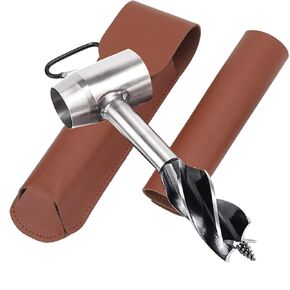 ﻿Bushcraft Settlers Tool Survival Hand Auger Wrench - Bestgle Bush Craft Gear and Equipment Scotch Eye Wood Drill Peg and Manual Hole Maker Multitool for Camping, Bushcrafting