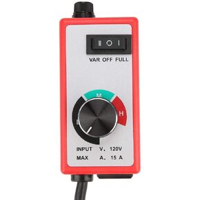 120V Variable Speed Controller, Fan Speed Controller, Electric Motor Rheostat, Router Speed Control (Red)