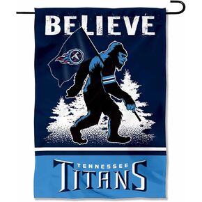 WinCraft Tennessee Titans Bigfoot Sasquatch Believe Yard Garden Banner Flag