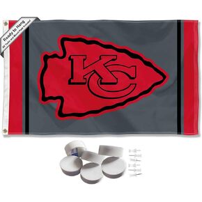 Kansas City Chiefs Black Sideline Banner and Tapestry Wall Tack Pads