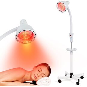 Infrared Light Therapy Heat Lamp for Body, Fusion 660nm 850nm 940nm Red Light Therapy Lamp for Relieve Joint Pain and Muscle Aches, 275W